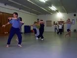 In the Kwoon, Walk Like a Tiger (August 2007): Playing through the challenges of the mat, participants learn the intricacies of the most challenging of the Tiger Walks, the Tiger Twisting.