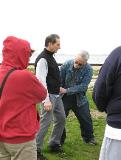 World Tai Chi & Qigong Day; Shorefront Park, Patchogue NY (April 30, 2011): Starting at the feet and working up, Elan Abneri (in vest), Zhang Style Tai Chi of Centereach, leads his workshop on alignment, balance, and rooting by being a practice dummy. 