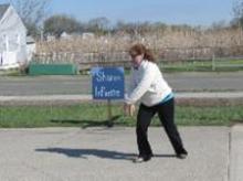 World Tai Chi & Qigong Day; Shorefront Park, Patchogue NY (May 3, 2014): Sharon Infante, Music Movement and More in Mt. Sinai, leading her workshop on the 18 forms of Shibashi.