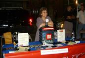 Village of Patchogue, St. Jude Children's Research Hospital Fundraiser (August 31, 2007): Qigong student Christine Reynolds watched the table and, with phenomenal success, convinced walkers-by to donate to the cause. There was $245 and change in the donation bottle at the end of the evening!