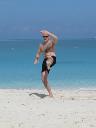 Grace Bay, Providenciales; Turks & Caicos (October 2011): Coral sand may be a challenge when in Kick with Ball, but it is still nothing compared to challenge of the mat at 29 South Ocean back on Long Island.