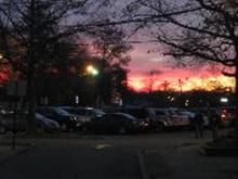 In the Kwoon (November 18, 2012): One of the benefits of the storefront facing west at 29 South Ocean is the opportunity to watch the sun set.  The colors are sometimes beyond description.