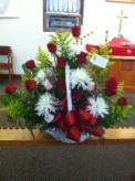 Carlisle United Methodist Church; Carlisle, IA (June 14, 2013): This arrangement is in memory of Laoshi Laurince McElroy's mother, Mary Louise (Brockway) McElroy. The card read: With Deepest Sympathy  The Past & Present Students of Water Tiger School of Tai Chi.