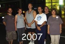 Village of Patchogue, St. Jude Children's Research Hospital Fundraiser (August 31, 2007): The Happy Fundraisers (from L to R) included Si-Hing Joel Valerio, Si-Goo Mui Francesca DeStefano, Laoshi Laurince McElroy, Si-Suk Paul Adago, Jr., Mary Walsh, and Christine Reynolds. Their combined efforts brought in over $2,400 for a very worthy cause.