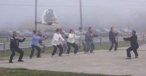 World Tai Chi & Qigong Day; Shorefront Park, Patchogue NY (April 28, 2007): The Tai Chi Workout workshop as led by Spencer Gee (R), Spencer Gee Wellness Corporation, is an annual favorite since the 2002 event.