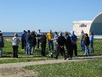 World Tai Chi & Qigong Day; Shorefront Park, Patchogue NY (April 24, 2010): Bob Klein (C - in light blue), Long Island School of Tai-Chi-Chuan, introduces his workshop of the morning focusing on Push Hands and the exercises application in everyday life.