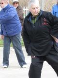 World Tai Chi & Qigong Day; Shorefront Park, Patchogue NY (April 30, 2011): Chen-style Silk Reeling Exercises was the focus of this workshop by Nancy Fiano (R), Dojo of the Dancing Dragon of Lindenhurst.