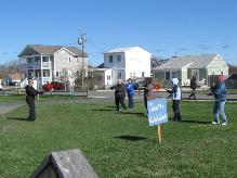 World Tai Chi & Qigong Day  Patchogue (April 25, 2015): This year's mixed bag of play from Judith Budd-Walsh (L), Harmonious Movement of Port Jefferson Station, included Tibetan breath and meridian therapy, plus an abbreviated version of her lineages Yang-style Long Form.