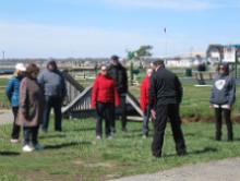 World Tai Chi & Qigong Day  Patchogue (April 25, 2015): Bill Donnelly (wearing black, facing away), Green Cloud Kung Fu, led a workshop this year focusing on rooting and balance.