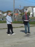World Tai Chi & Qigong; Shorefront Park, Patchogue NY (April 30, 2016): Robert Calarco, Suffolk County Legislature  7th District (R), presents Event Coordinator Laurince McElroy, of Water Tiger School of Tai Chi Chuan in Medford (L), with a proclamation from the Suffolk County Legislature. The proclamation acknowledges the health benefits of the Chinese arts and recognizes April 30th as World Tai Chi and Qigong Day in Suffolk County. Mr. Calarco spoke of the need for such stress-reducing, emotion-taming modalities in the contemporary world.
