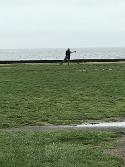 World Tai Chi & Qigong Day; Shorefront Park, Patchogue NY (April 29, 2017): As event set-up was unfolding, Elan Abneri, one of our facilitators and a senior student of Sifu Tyrone Wei Wicksman at Zhang Style Tai Chi Chuan in Centereach, took some time to warm up with a little form play. 
