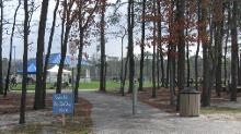 World Tai Chi & Qigong Day; Diamond in the Pines, Coram NY (April 28, 2018): A view of the pathway from the Diamond in the Pines parking lot to the open area of the complex with the first session of workshops beginning to get underway. To support our annual efforts as advocates for these arts we play, and, as hosts to an annual event that has been globally recognized for its successes, we needed a new home. And, we believe, weve found it.